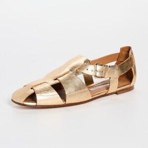 Earnest Fisherman Sandal in Gold Calf